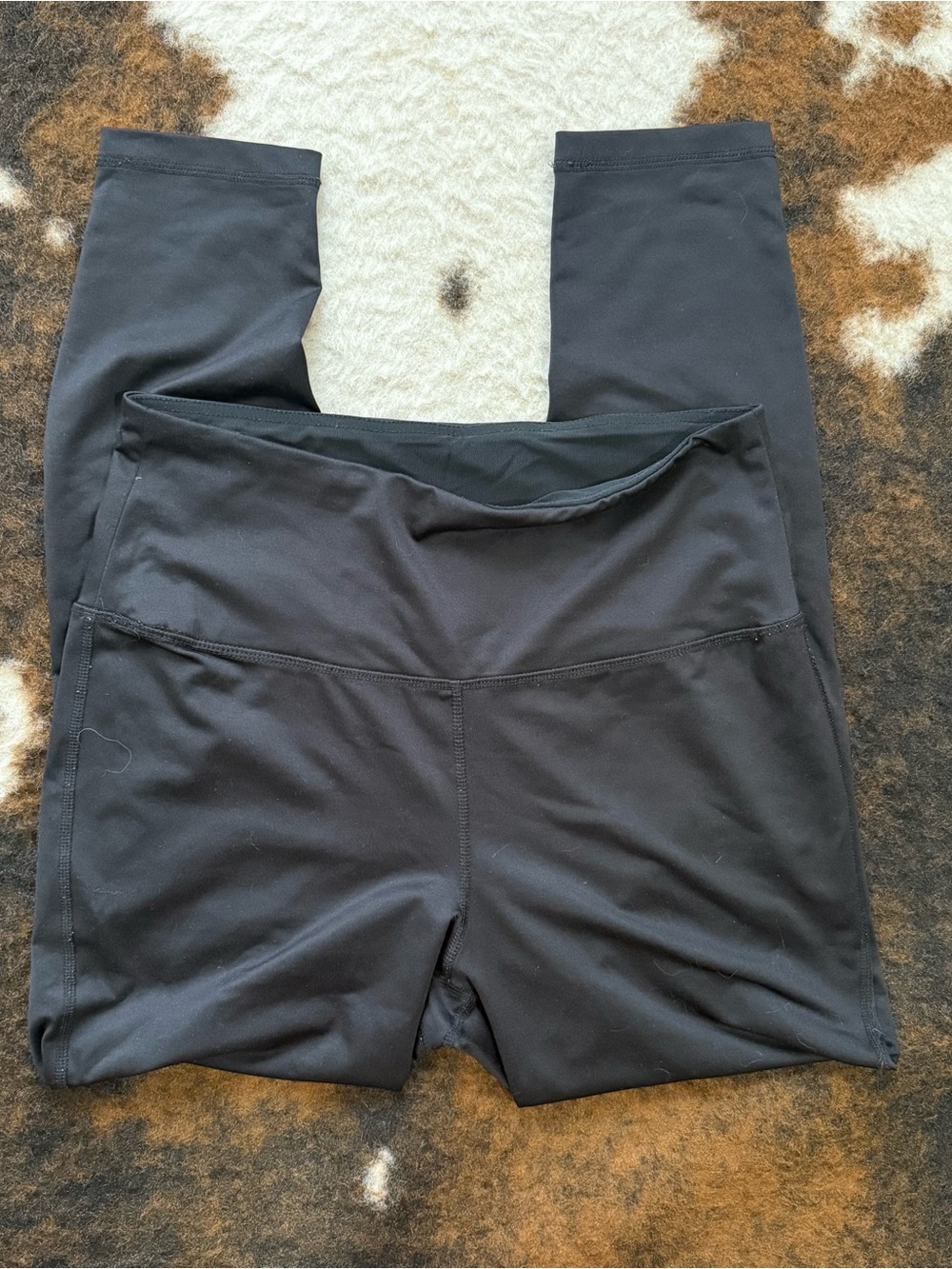 High-Waist Black Women's Active Shorts